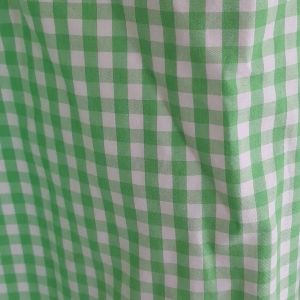 LILLY PULITZER Green And White Gingham Sun Dress Size 16